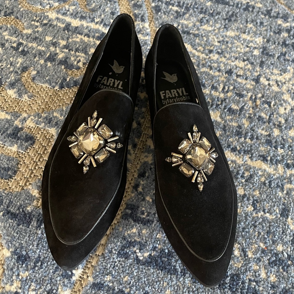 Faryl by Faryl Robin Rhinestone Easton Loafer